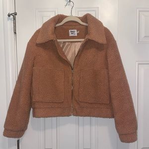 Princess Polly Cropped Teddy Jacket